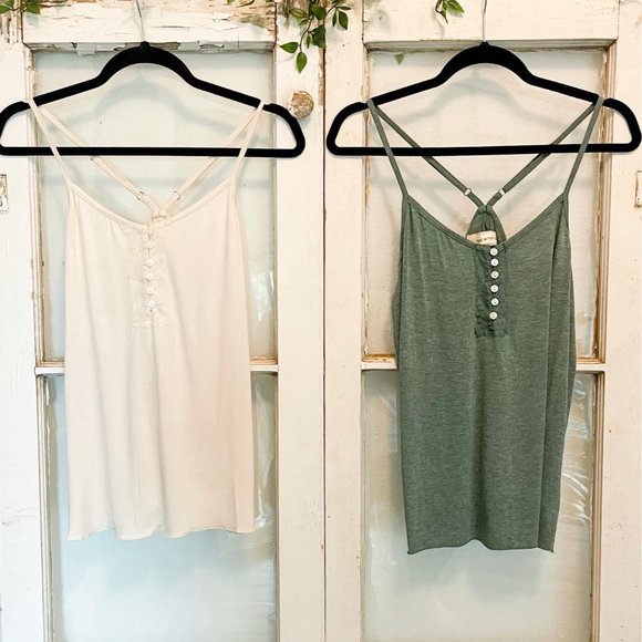 GREEN Henley Tank - Picture 5 of 6